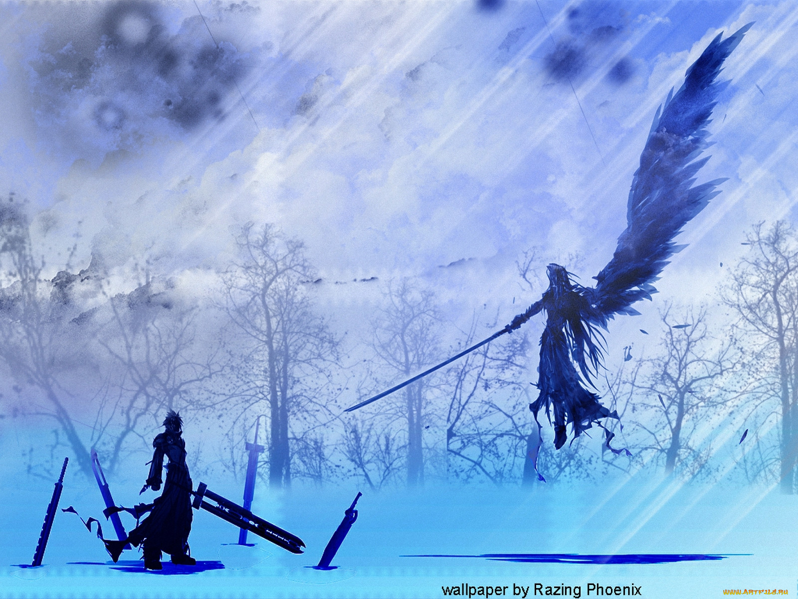 , final, fantasy, sephiroth, cloud